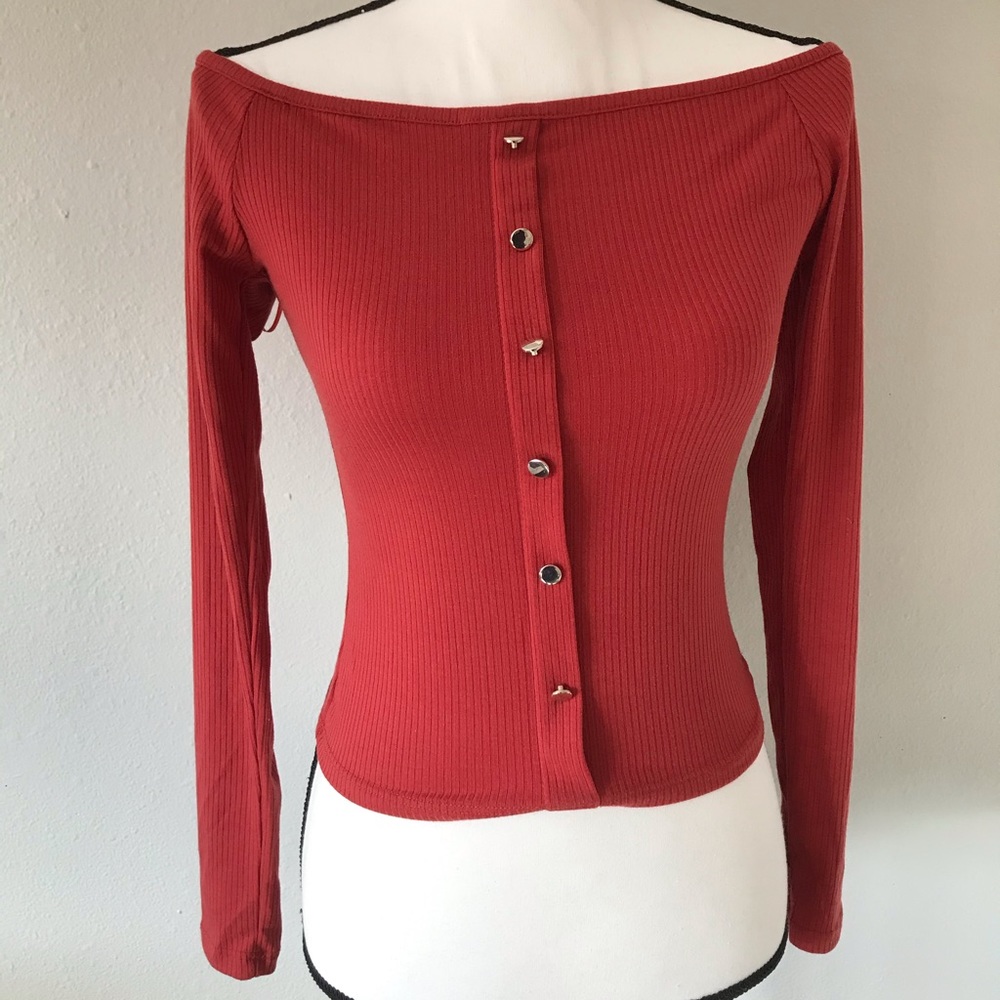 Ambiance Off The Shoulder Shirt - Picture 4 of 8